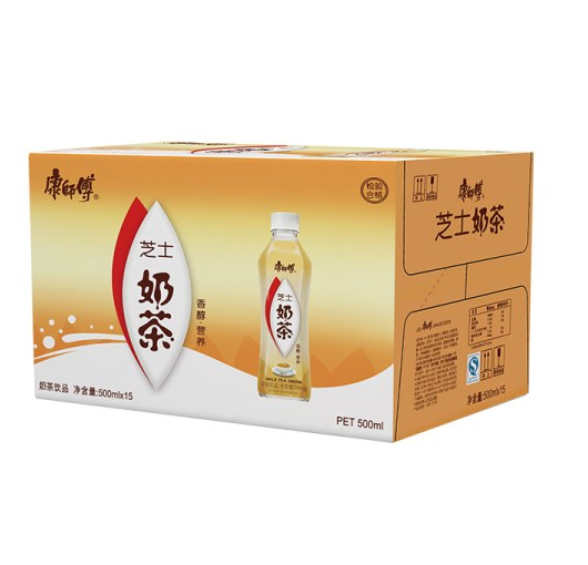 康师傅芝士奶茶500ml15瓶整箱装茶饮品饮料新品